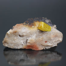Load image into Gallery viewer, Doubly-Terminated Mimetite Crystal on Quartz, 19th c.