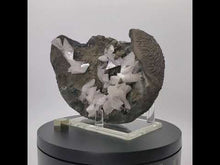 Load and play video in Gallery viewer, White Heulandite in Basalt Vug