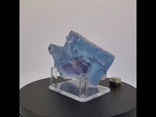 Load and play video in Gallery viewer, Blue Fluorite Semi-Cubes