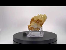 Load and play video in Gallery viewer, Yellow Calcite with Hornstein (Chert) and Dolomite on Quartz