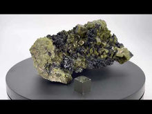 Load and play video in Gallery viewer, Fassaite, Vesuvianite, and Spinel on Matrix