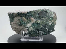 Load and play video in Gallery viewer, Calcite on Amethyst with Hematite Inclusions