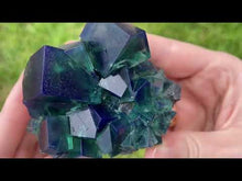 Load and play video in Gallery viewer, English Fluorite with Galena from the Cousin Jack Pocket - F1055
