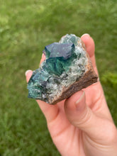 Load image into Gallery viewer, Green-Blue English Fluorite from the Cousin Jack Pocket at Rogerley Mine
