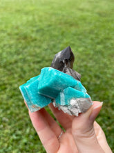 Load image into Gallery viewer, Amazonite with Smoky Quartz
