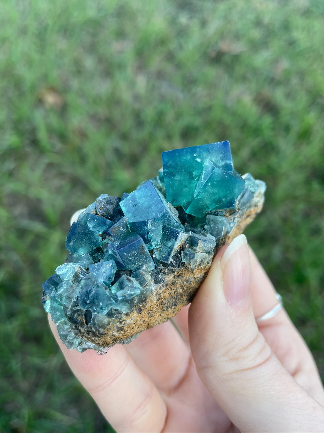 Green-Blue English Fluorite from the Cousin Jack Pocket at Rogerley Mine