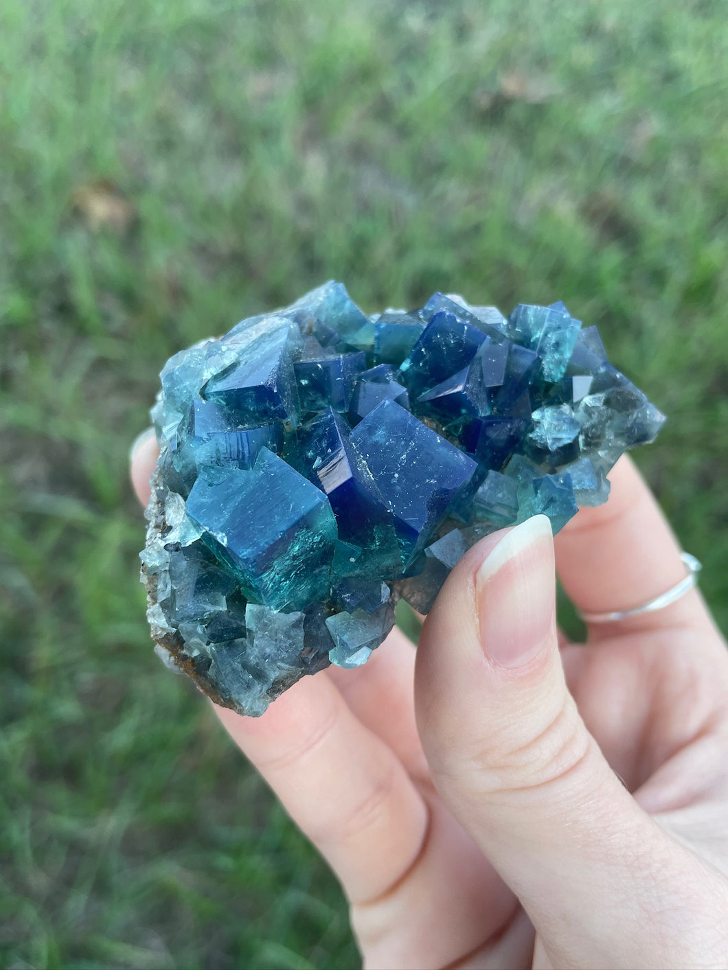 Green-Blue English Fluorite from the Cousin Jack Pocket at Rogerley Mine