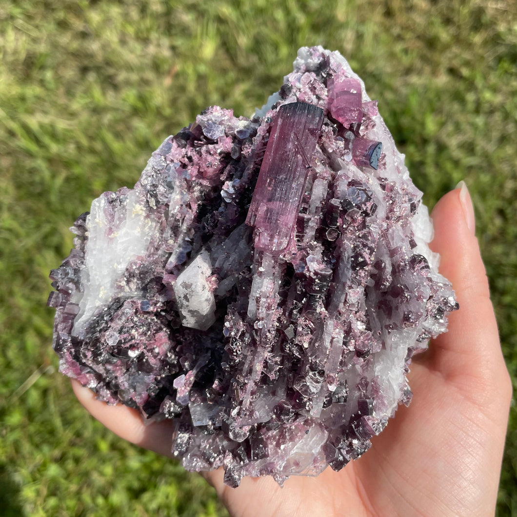 Tourmaline (var. Rubellite) and Cleavelandite