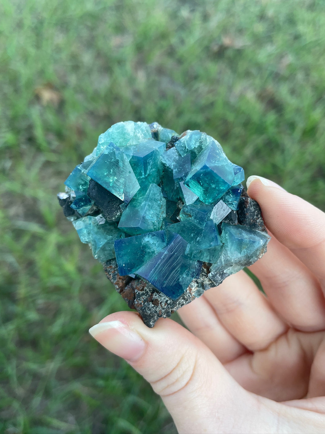 Green-Blue English Fluorite from the Cousin Jack Pocket at Rogerley Mine