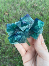 Load image into Gallery viewer, Green-Blue English Fluorite from the Cousin Jack Pocket at Rogerley Mine
