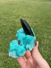 Load image into Gallery viewer, Amazonite with Smoky Quartz
