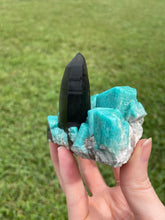 Load image into Gallery viewer, Amazonite with Smoky Quartz
