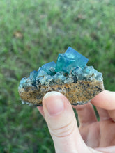 Load image into Gallery viewer, Green-Blue English Fluorite from the Cousin Jack Pocket at Rogerley Mine
