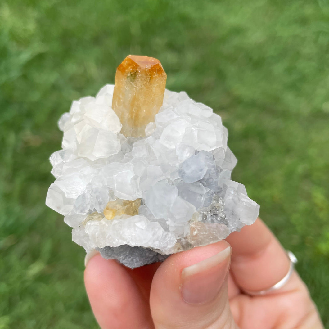 Sardinian Barite on Calcite