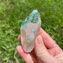 Load image into Gallery viewer, Green Fluorite on Quartz from Namibia
