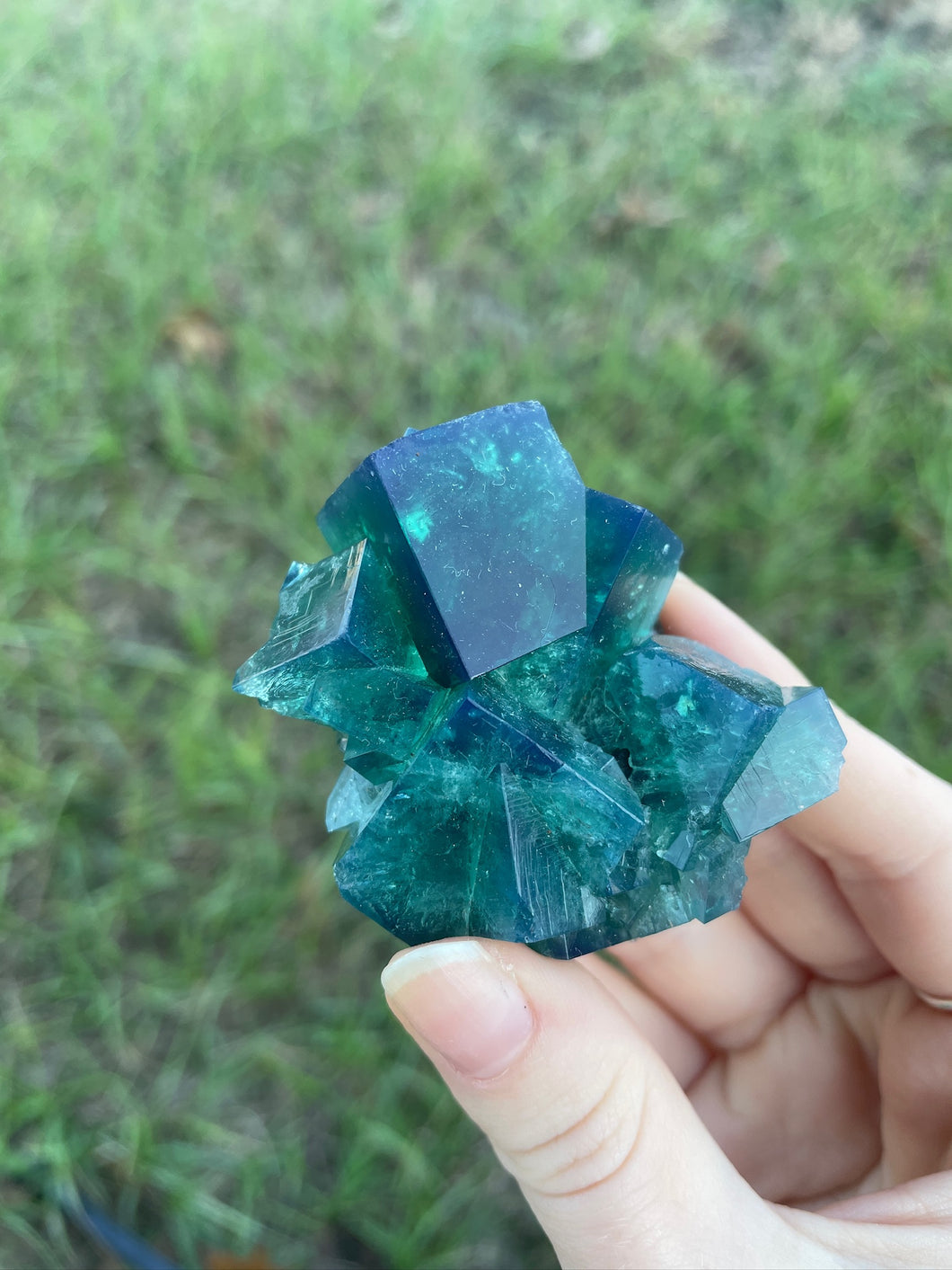 Green-Blue English Fluorite from the Cousin Jack Pocket at Rogerley Mine