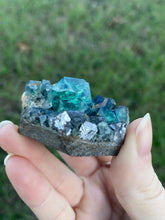 Load image into Gallery viewer, Green-Blue English Fluorite from the Cousin Jack Pocket at Rogerley Mine
