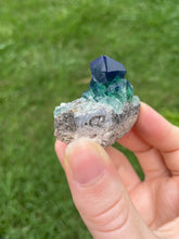 Load image into Gallery viewer, Green-Blue English Fluorite from the Cousin Jack Pocket at Rogerley Mine
