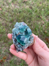 Load image into Gallery viewer, Green-Blue English Fluorite from the Cousin Jack Pocket at Rogerley Mine
