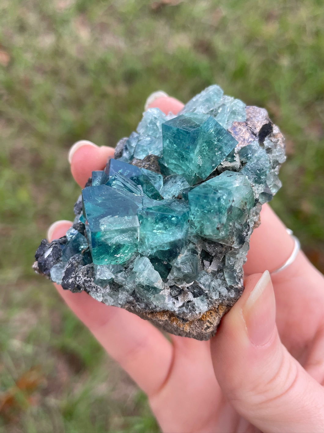 Green-Blue English Fluorite from the Cousin Jack Pocket at Rogerley Mine