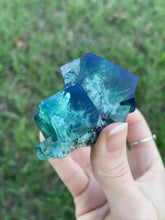 Load image into Gallery viewer, Green-Blue English Fluorite from the Cousin Jack Pocket at Rogerley Mine
