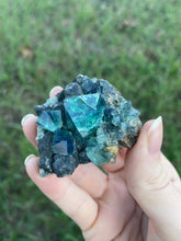 Load image into Gallery viewer, Green-Blue English Fluorite from the Cousin Jack Pocket at Rogerley Mine
