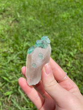 Load image into Gallery viewer, Green Fluorite on Quartz from Namibia
