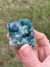 Load image into Gallery viewer, Green-Blue English Fluorite from the Cousin Jack Pocket at Rogerley Mine
