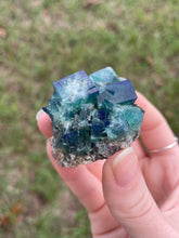 Load image into Gallery viewer, Green-Blue English Fluorite from the Cousin Jack Pocket at Rogerley Mine
