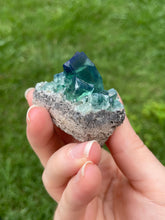 Load image into Gallery viewer, Green-Blue English Fluorite from the Cousin Jack Pocket at Rogerley Mine
