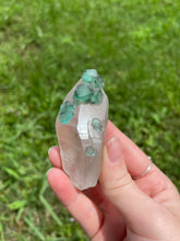Load image into Gallery viewer, Green Fluorite on Quartz from Namibia
