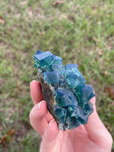 Load image into Gallery viewer, Green-Blue English Fluorite from the Cousin Jack Pocket at Rogerley Mine
