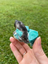 Load image into Gallery viewer, Amazonite with Smoky Quartz
