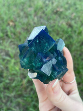 Load image into Gallery viewer, Green-Blue English Fluorite from the Cousin Jack Pocket at Rogerley Mine
