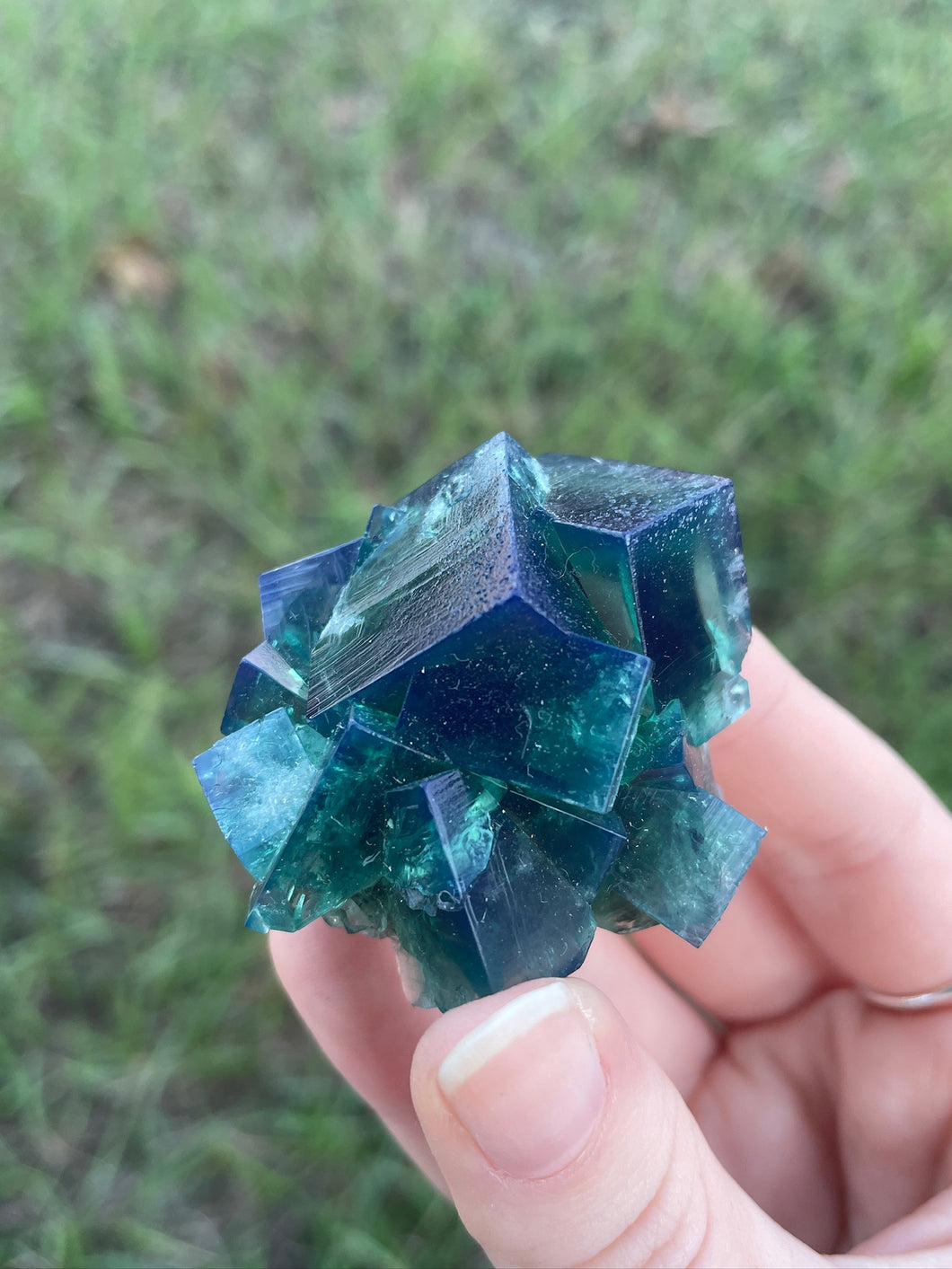 Green-Blue English Fluorite from the Cousin Jack Pocket at Rogerley Mine