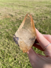 Load image into Gallery viewer, Elmwood Calcite on Purple Fluorite
