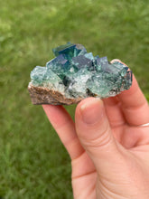 Load image into Gallery viewer, Green-Blue English Fluorite from the Cousin Jack Pocket at Rogerley Mine
