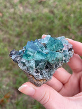 Load image into Gallery viewer, Green-Blue English Fluorite from the Cousin Jack Pocket at Rogerley Mine
