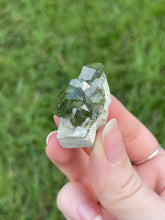 Load image into Gallery viewer, Demantoid Garnets on Matrix
