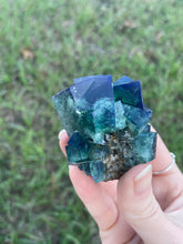 Load image into Gallery viewer, Green-Blue English Fluorite from the Cousin Jack Pocket at Rogerley Mine
