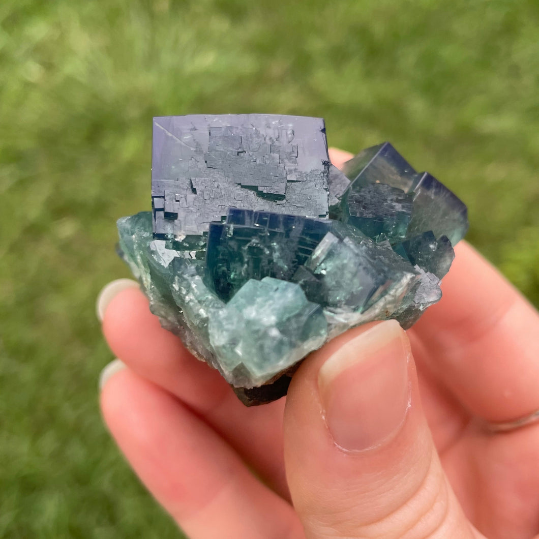 Green-Blue English Fluorite from the Cousin Jack Pocket at Rogerley Mine