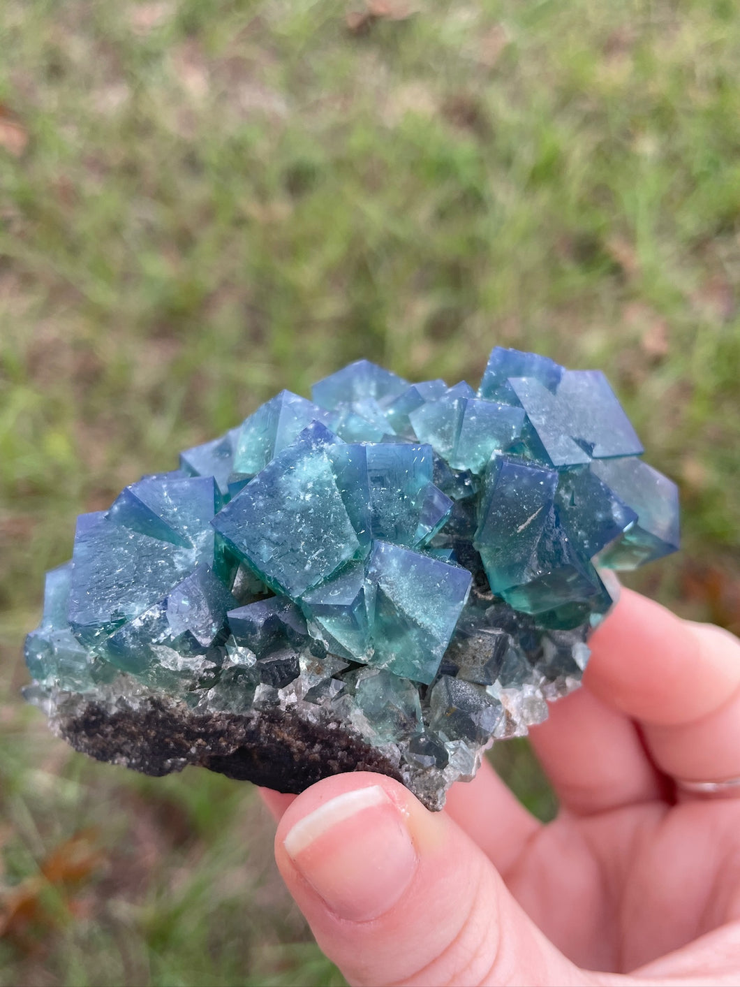 Green-Blue English Fluorite from the Cousin Jack Pocket at Rogerley Mine