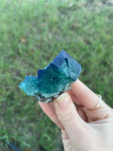 Load image into Gallery viewer, Green-Blue English Fluorite from the Cousin Jack Pocket at Rogerley Mine
