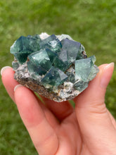 Load image into Gallery viewer, Green-Blue English Fluorite from the Cousin Jack Pocket at Rogerley Mine
