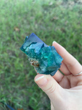 Load image into Gallery viewer, Green-Blue English Fluorite from the Cousin Jack Pocket at Rogerley Mine
