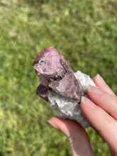 Load image into Gallery viewer, Elbaite (var. Rubellite) Tourmaline on Albite
