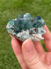 Load image into Gallery viewer, Green-Blue English Fluorite from the Cousin Jack Pocket at Rogerley Mine
