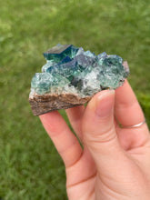 Load image into Gallery viewer, Green-Blue English Fluorite from the Cousin Jack Pocket at Rogerley Mine
