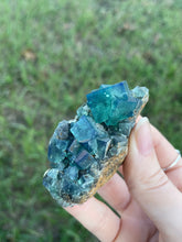 Load image into Gallery viewer, Green-Blue English Fluorite from the Cousin Jack Pocket at Rogerley Mine
