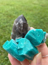 Load image into Gallery viewer, Amazonite with Smoky Quartz
